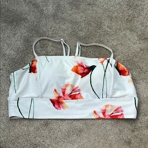 Floral Print Women's Swim Top